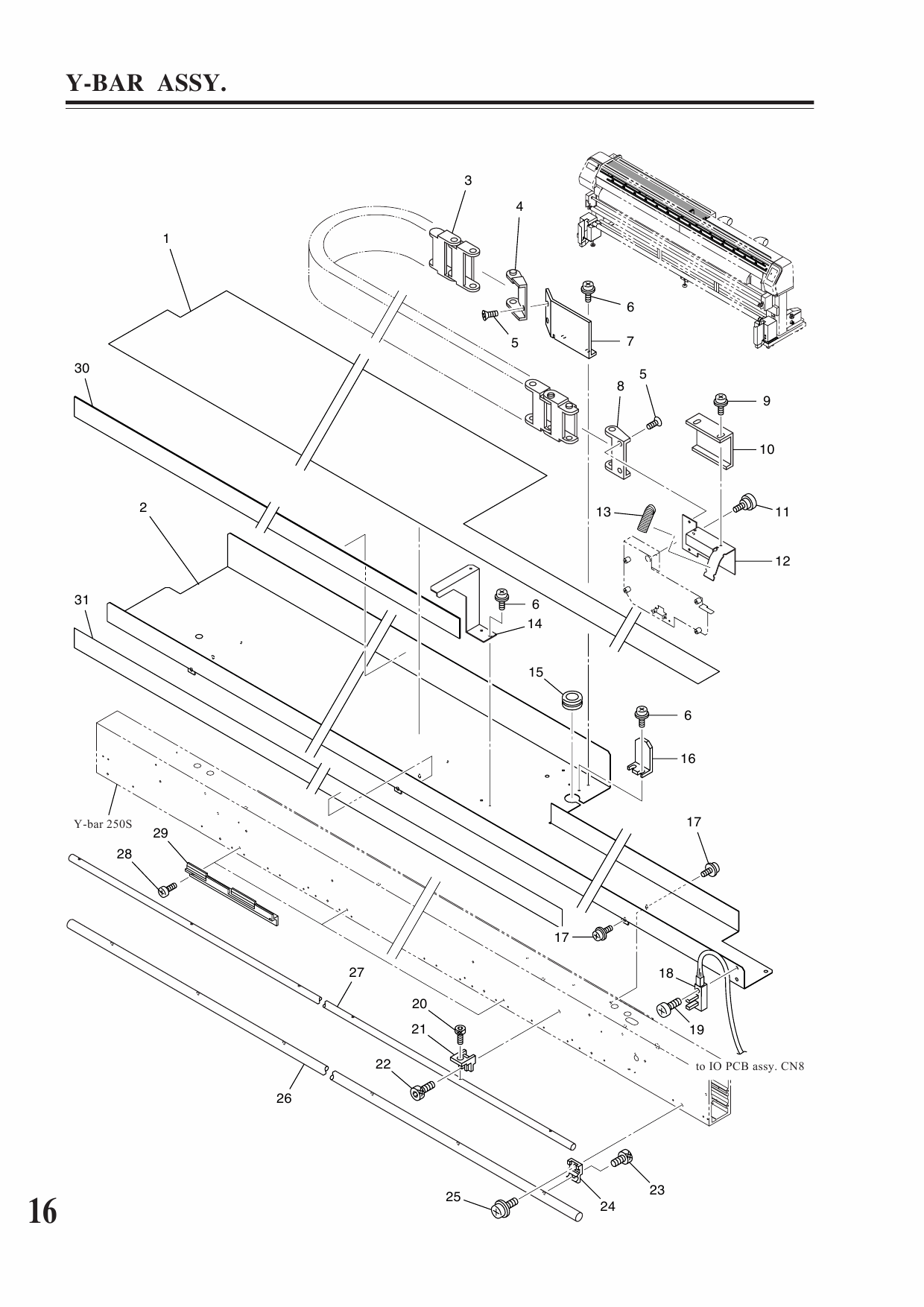 MIMAKI JV3 250SP MECHANICAL DRAWING Parts Manual-3